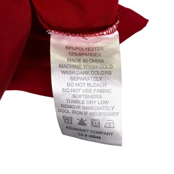 Footjoy Polo Shirt Mens Large Red Golf Performance Jupiter Country Club Logo - Picture 6 of 6